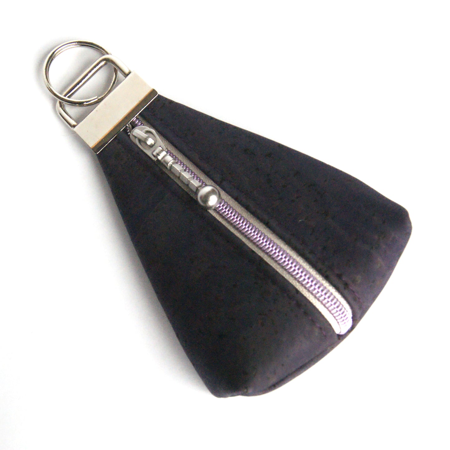Triangle keyring pouch