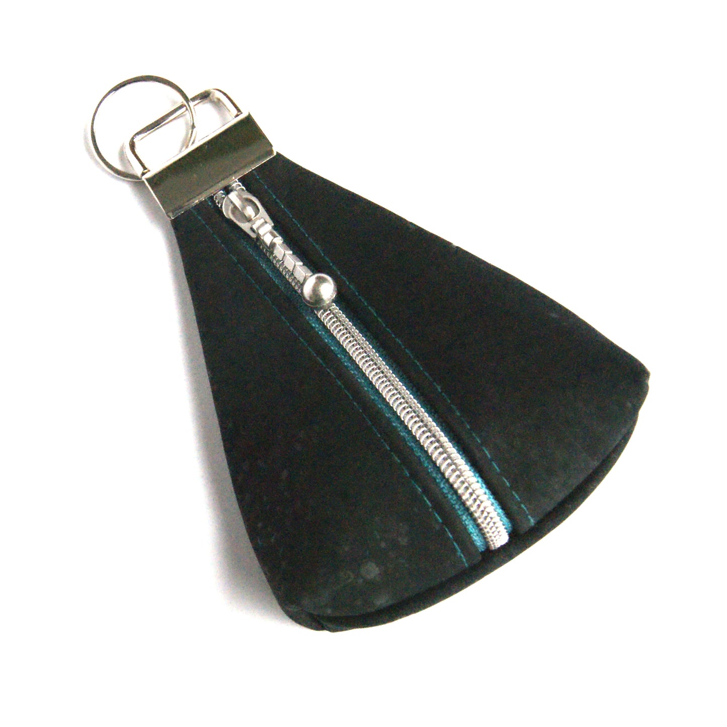 Triangle keyring pouch