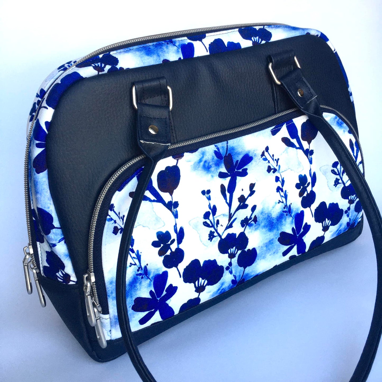 Classic floral bowler bag